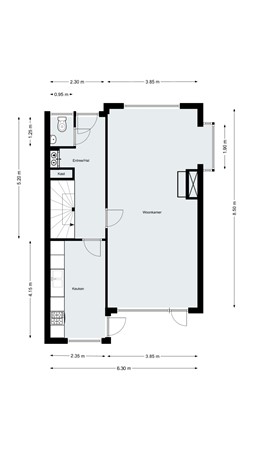 Floorplan - Artemislaan 22, 4625 CS Bergen op Zoom